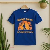 Bigfoot Saw Me But Nobody Believes Him Sasquatch Halloween T-Shirt thumb 2