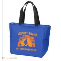 Bigfoot Saw Me But Nobody Believes Him Sasquatch Halloween Tote Bag thumb 3
