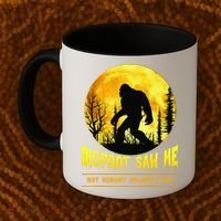 Bigfoot Saw Me Nobody Believes Him Funny Halloween Costume Coffee Mug thumb 2