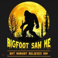 Bigfoot Saw Me Nobody Believes Him Funny Halloween Costume Women's Hoodie thumb 2