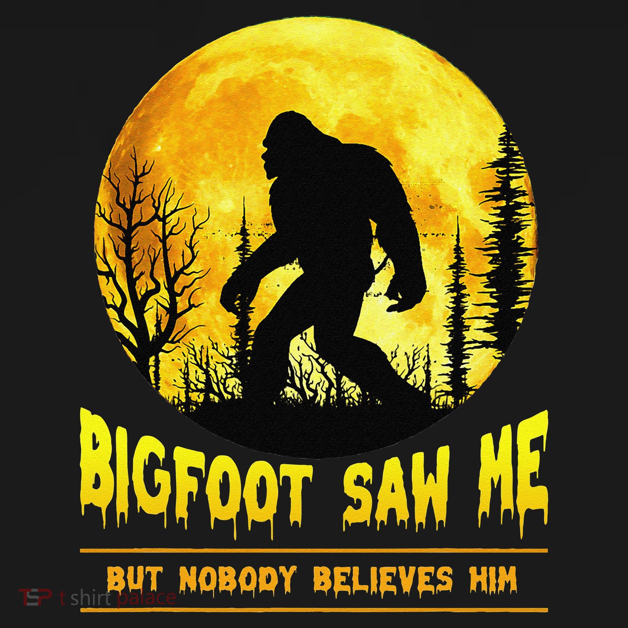 Bigfoot Saw Me Nobody Believes Him Funny Halloween Costume Women's Hoodie