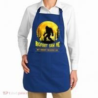 Bigfoot Saw Me Nobody Believes Him Funny Halloween Costume Apron thumb 2