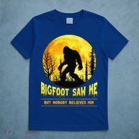 Bigfoot Saw Me Nobody Believes Him Funny Halloween Costume T-Shirt thumb 5