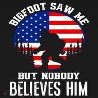 Bigfoot Saw Me But Nobody Believes Him Funny Bigfoot Ornament thumb 1