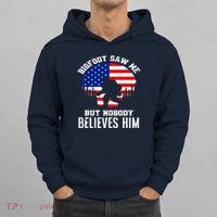 Bigfoot Saw Me But Nobody Believes Him Funny Bigfoot Hoodie thumb 0