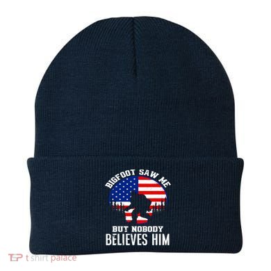 Bigfoot Saw Me But Nobody Believes Him Funny Bigfoot Beanie