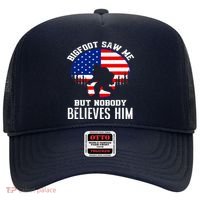 Bigfoot Saw Me But Nobody Believes Him Funny Bigfoot Hat thumb 0