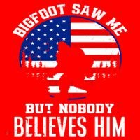 Bigfoot Saw Me But Nobody Believes Him Funny Bigfoot Santa Hat thumb 1