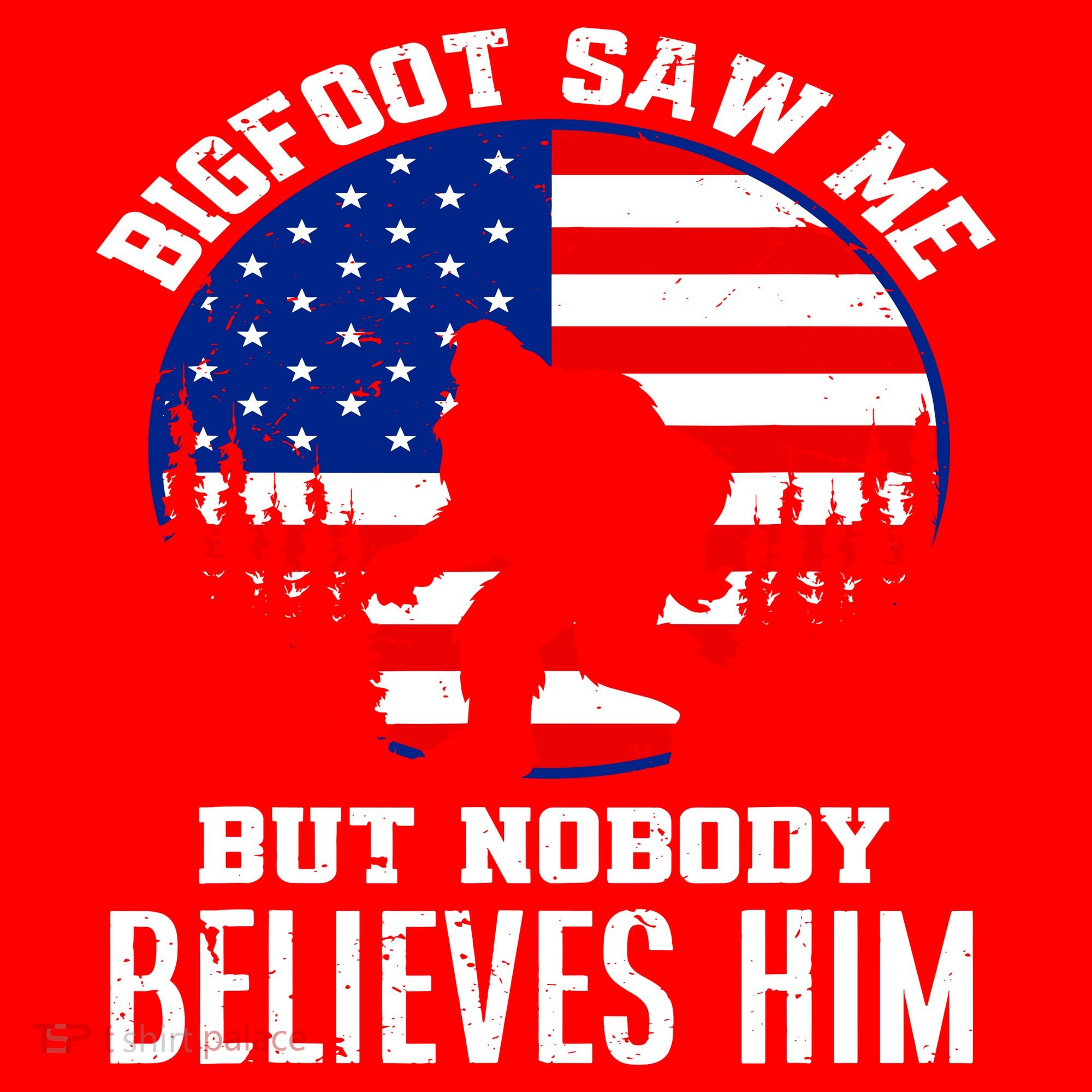 Bigfoot Saw Me But Nobody Believes Him Funny Bigfoot Santa Hat