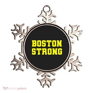 Boston Strong Marathon Running Ornament