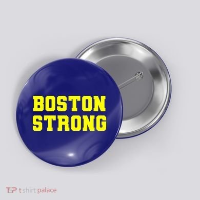 Boston Strong Marathon Running Button