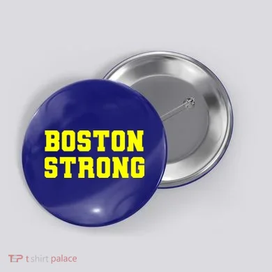 Boston Strong Marathon Running Button