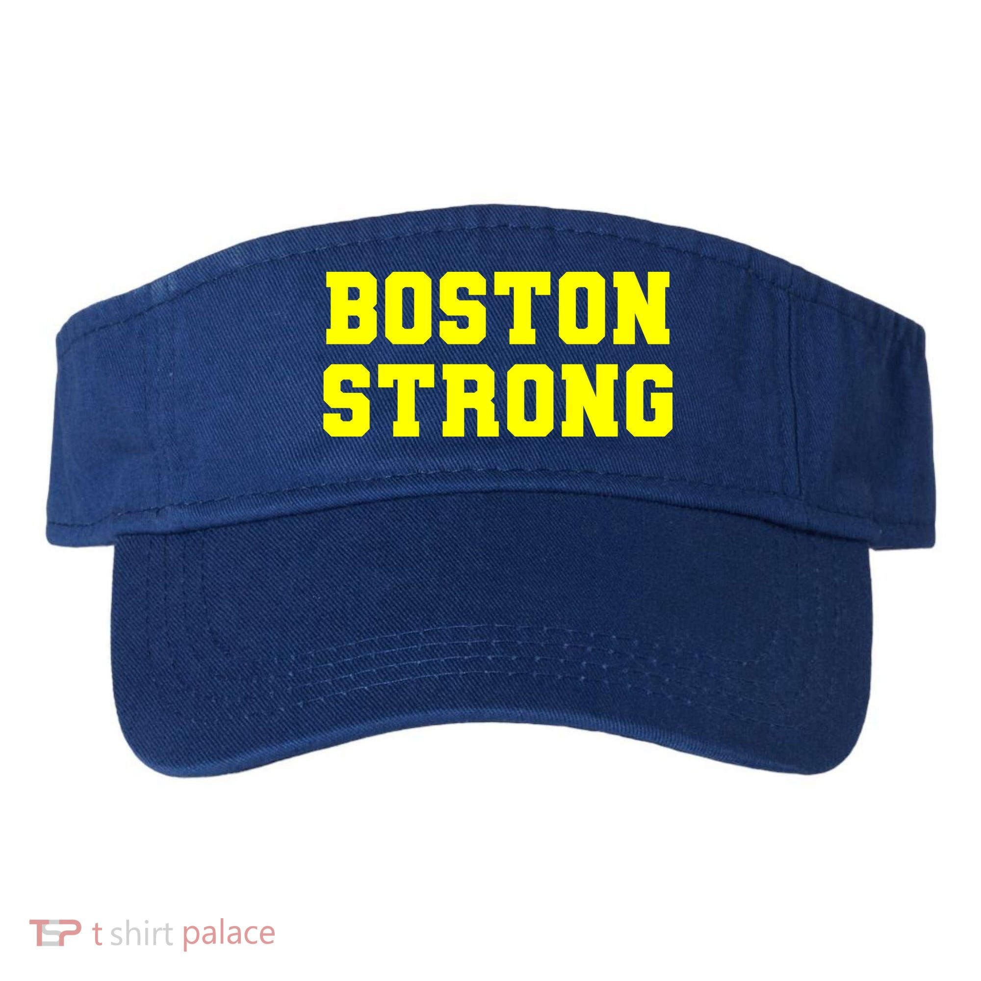 Boston Strong Marathon Running Visor