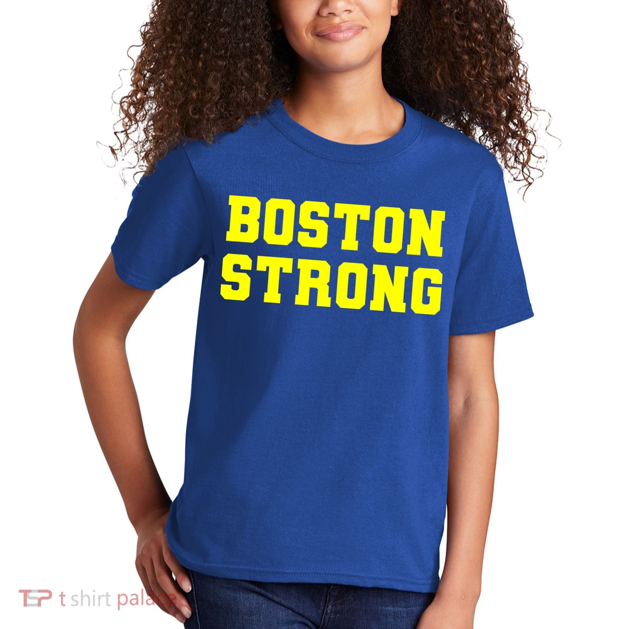 Boston Strong Marathon Running Kids T-Shirt