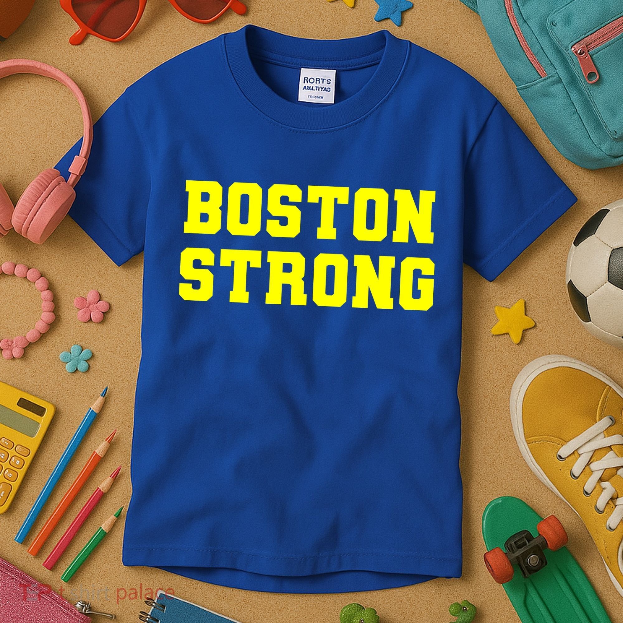 Boston Strong Marathon Running Kids T-Shirt