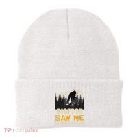 Bigfoot Saw Me But Nobody Believes Him Funny Sasquatch Beanie thumb 0