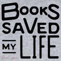 Books Saved My Life Women's Racerback Cropped Tank thumb 2