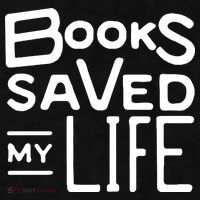 Books Saved My Life Ladies PosiCharge Tri-Blend Wicking Tank thumb 2