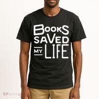 Books Saved My Life Tall T-Shirt thumb 2