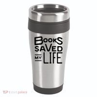 Books Saved My Life 16oz Travel Tumbler thumb 0