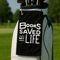 Books Saved My Life Golf Towel thumb 2