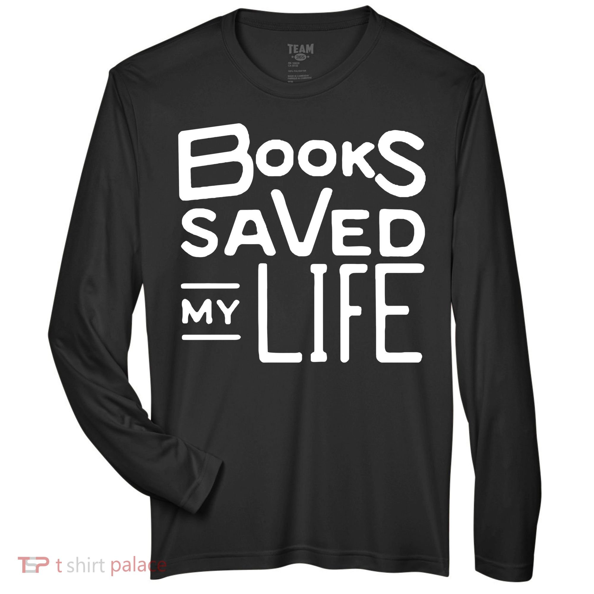 Books Saved My Life Zone Performance Long-Sleeve T-Shirt