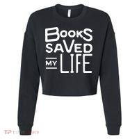 Books Saved My Life Cropped Pullover Crew thumb 0