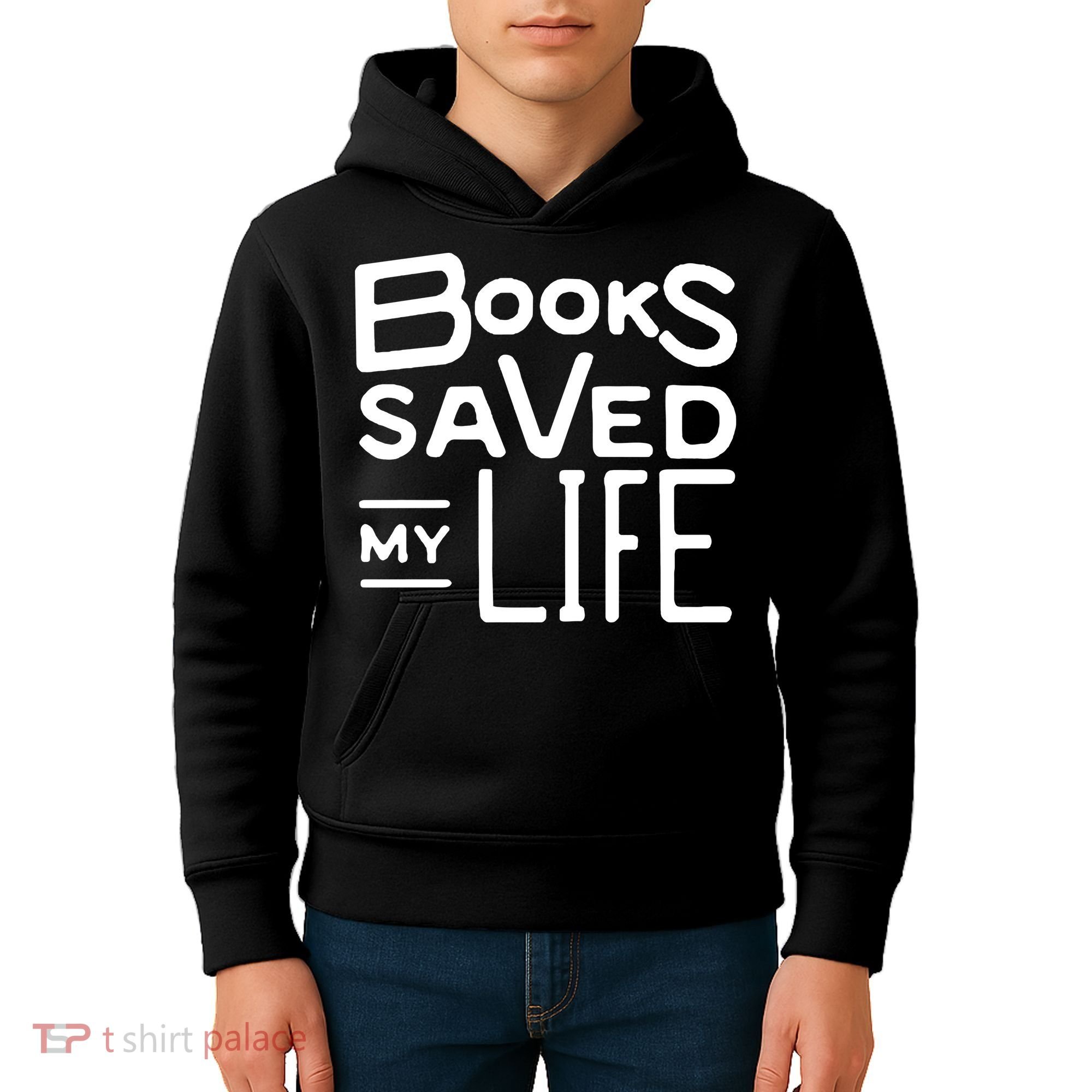 Books Saved My Life Kids Hoodie