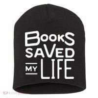 Books Saved My Life Short Acrylic Beanie thumb 0