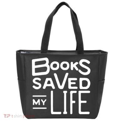 Books Saved My Life Tote Bag