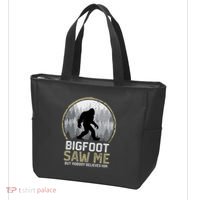 Bigfoot Saw Me Nobody Believes Him Funny Sasquatch Bigfoot Tote Bag thumb 3