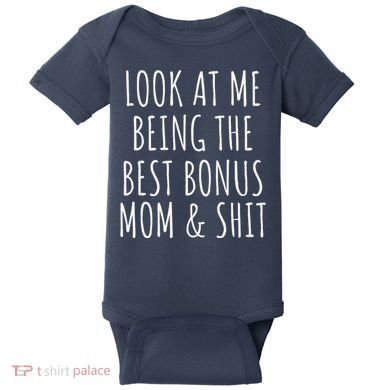 Bonus Step Mom Mothers Day From Stepdaughter Stepson Stepmom Baby Bodysuit