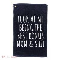 Bonus Step Mom Mothers Day From Stepdaughter Stepson Stepmom Golf Towel thumb 0