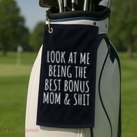 Bonus Step Mom Mothers Day From Stepdaughter Stepson Stepmom Golf Towel thumb 2