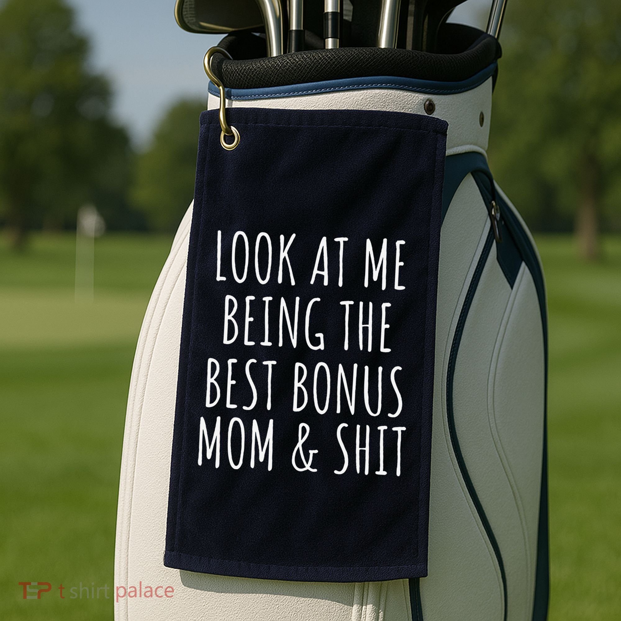Bonus Step Mom Mothers Day From Stepdaughter Stepson Stepmom Golf Towel