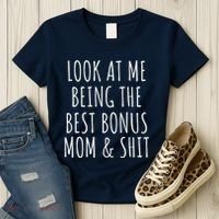 Bonus Step Mom Mothers Day From Stepdaughter Stepson Stepmom Women's T-Shirt thumb 3