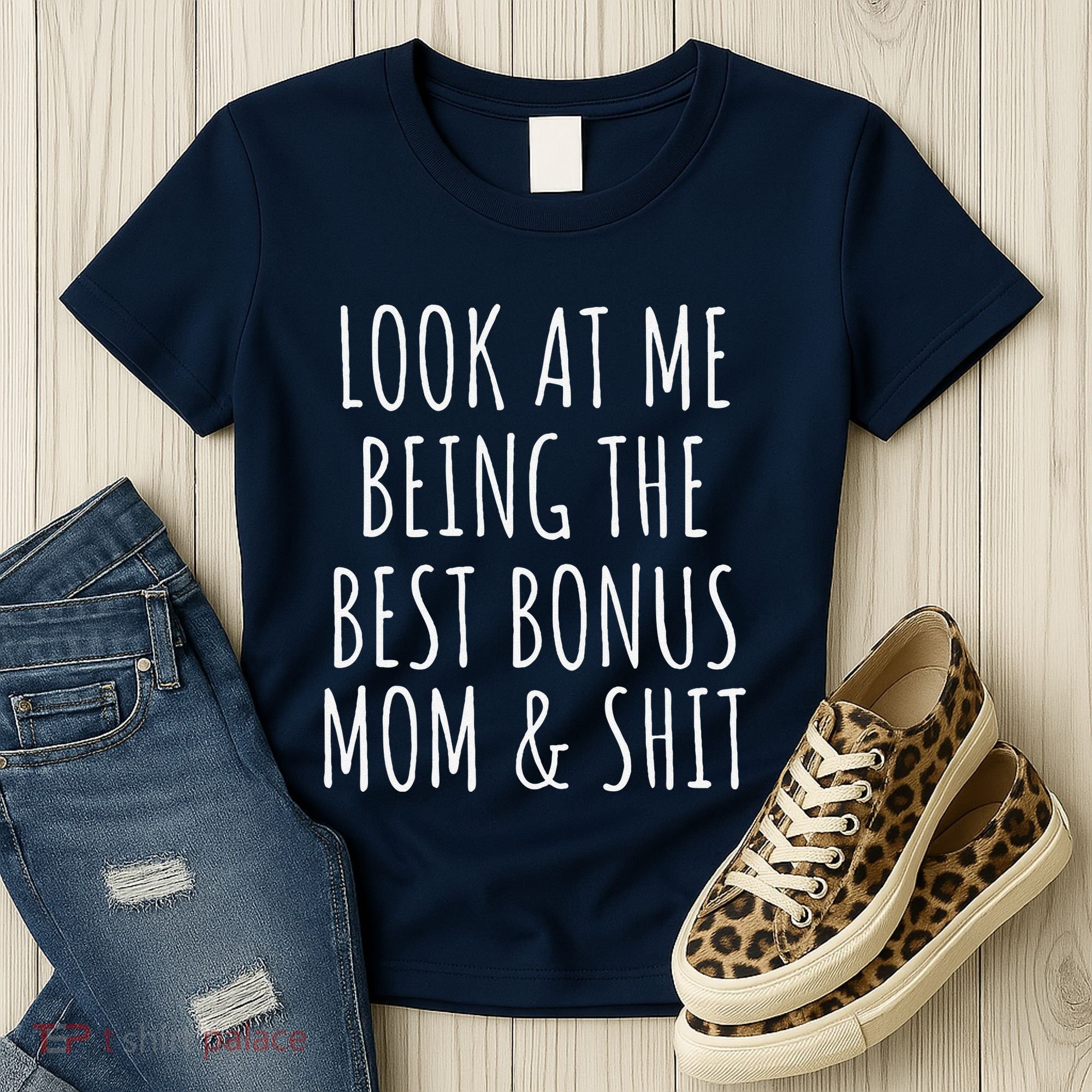 Bonus Step Mom Mothers Day From Stepdaughter Stepson Stepmom Women's T-Shirt