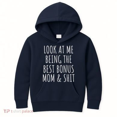 Bonus Step Mom Mothers Day From Stepdaughter Stepson Stepmom Kids Hoodie
