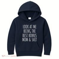 Bonus Step Mom Mothers Day From Stepdaughter Stepson Stepmom Kids Hoodie thumb 0