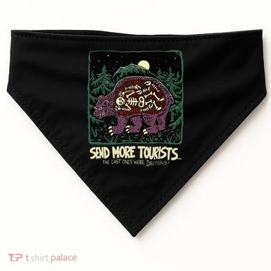 Bear Send More Tourists USA-Made Doggie Bandana