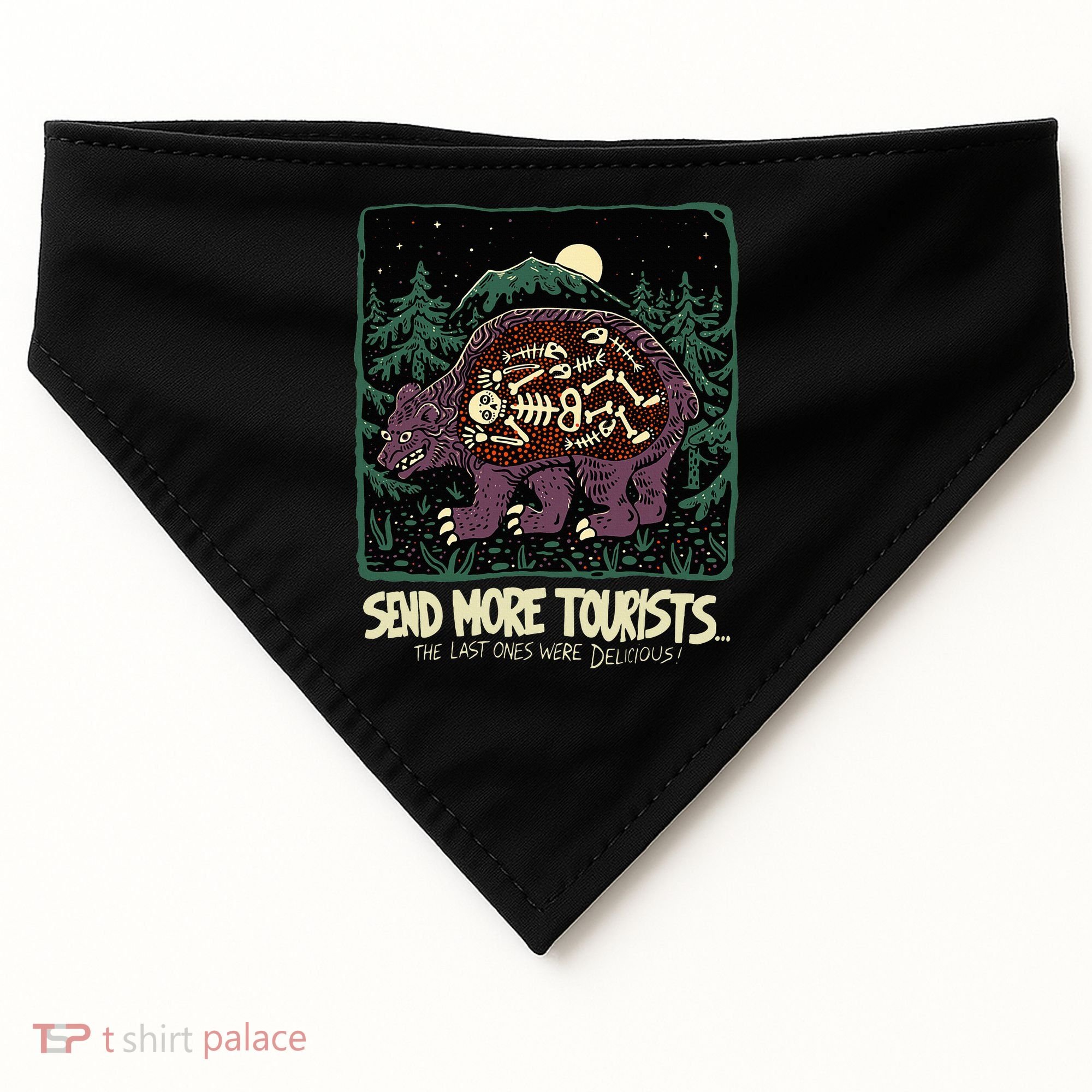 Bear Send More Tourists USA-Made Doggie Bandana