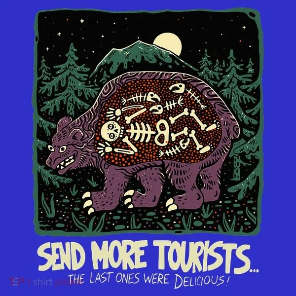 Bear Send More Tourists Apron