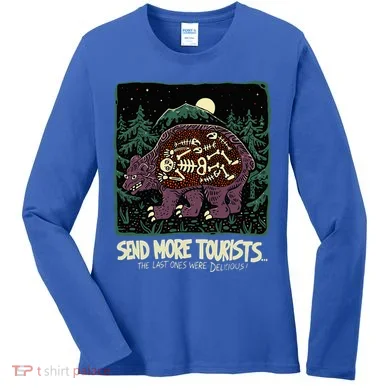 Bear Send More Tourists Women's Long Sleeve Shirt