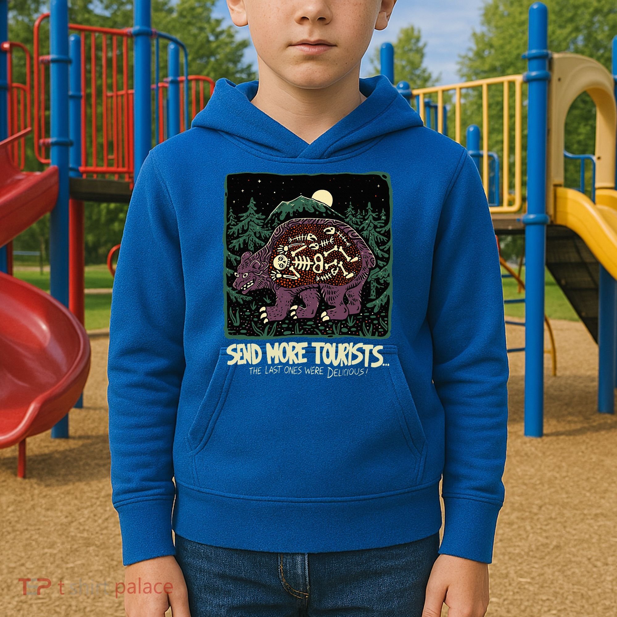 Bear Send More Tourists Kids Hoodie
