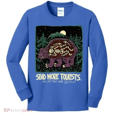 Bear Send More Tourists Kids Long Sleeve Shirt