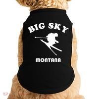 Big Sky Montana Gift Usa Ski Retro Gift Doggie Tank thumb 0