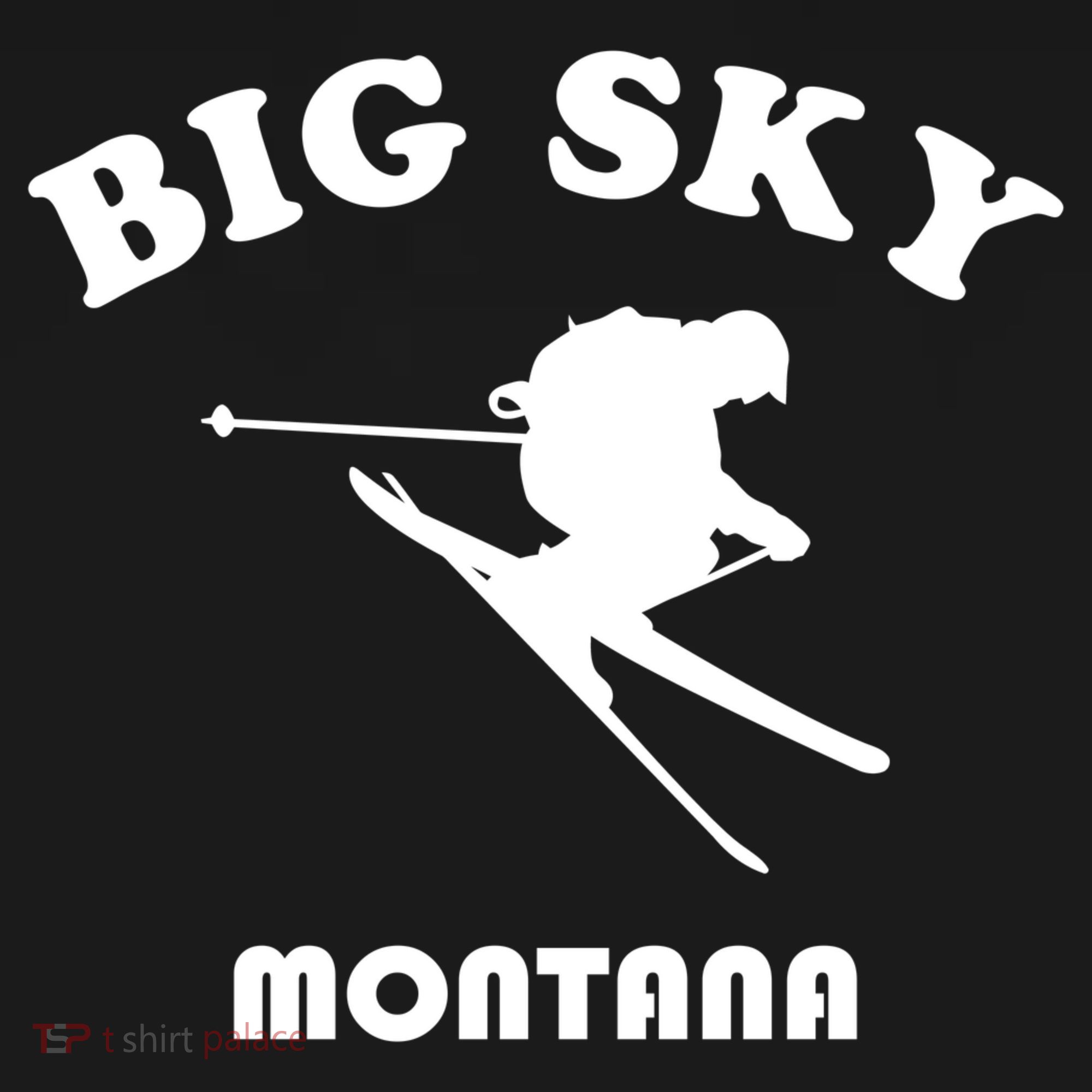 Big Sky Montana Gift Usa Ski Retro Gift Apron