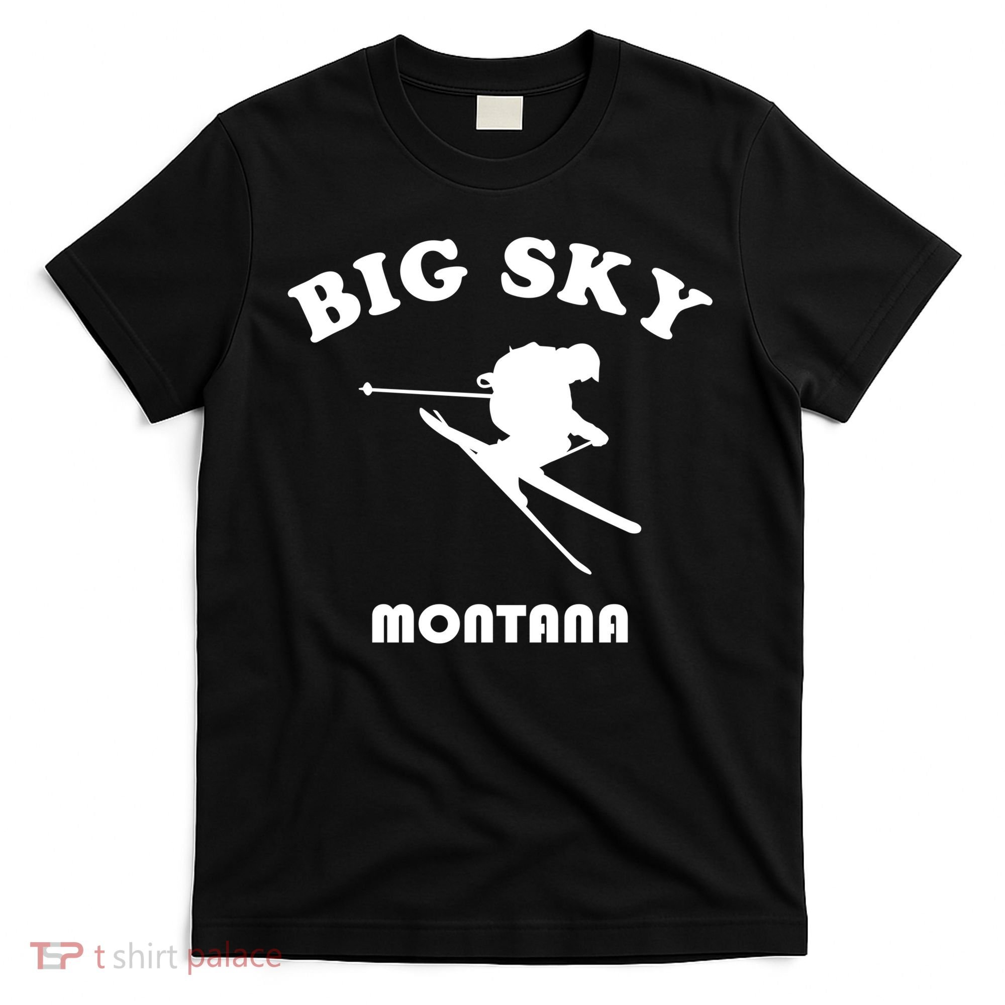 Big Sky Montana Gift Usa Ski Retro Gift T-Shirt