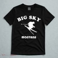 Big Sky Montana Gift Usa Ski Retro Gift T-Shirt thumb 5