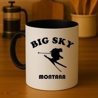 Big Sky Montana Gift Usa Ski Retro Gift Coffee Mug thumb 4